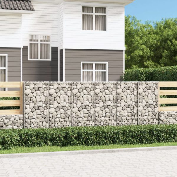 Gabion med topp- og bunnlokk galvanisert stål 300x50x100 cm