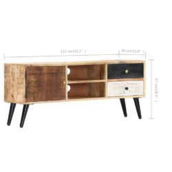 TV-benk 115x30x47 cm heltre mango