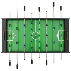 Sammenleggbart fotballbord 121x61x80 cm svart