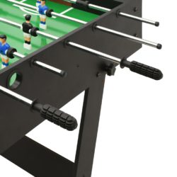 Sammenleggbart fotballbord 121x61x80 cm svart