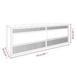 Terrarium konstruert tre 144x46x48 cm