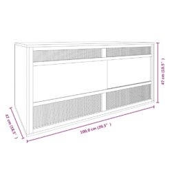 Terrarium konstruert tre 100x47x47 cm