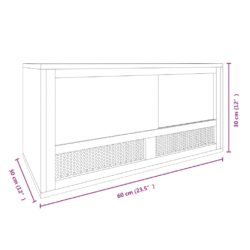 Terrarium konstruert tre 60x30x30 cm