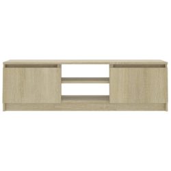 TV-benk sonoma eik 120x30x35,5 cm konstruert tre