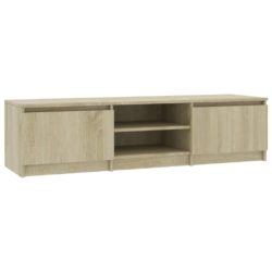 TV-benk sonoma eik 140x40x35,5 cm konstruert tre