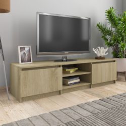 TV-benk sonoma eik 140x40x35,5 cm konstruert tre