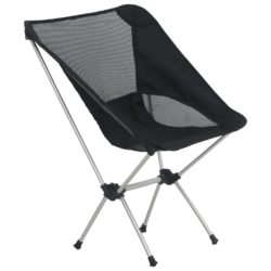 Sammenleggbare campingstoler 2 stk veske 54x50x56 cm aluminium