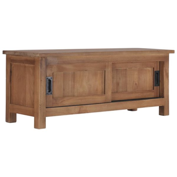 TV-benk 90x30x35 cm heltre teak