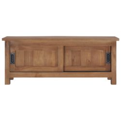 TV-benk 90x30x35 cm heltre teak