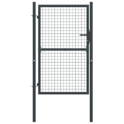 Hageport netting galvanisert stål 100×225 cm grå