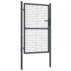 Hageport netting galvanisert stål 100×225 cm grå