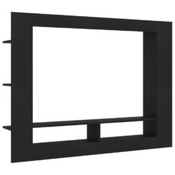 TV-benk svart 152x22x113 cm konstruert tre