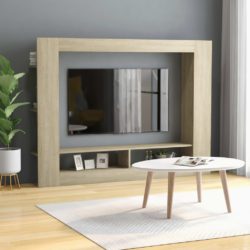 TV-benk sonoma eik 152x22x113 cm konstruert tre