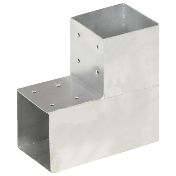 Stolpesko L-form galvanisert metall 101×101 mm