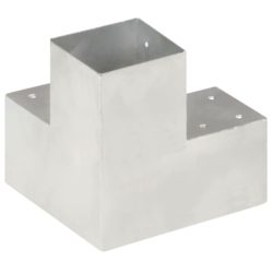 Stolpesko 4 stk Y-form galvanisert metall 101×101 mm