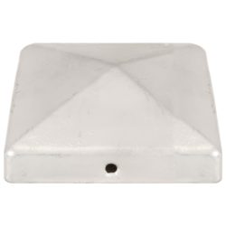 Gjerdestolpehatter pyramide 6 stk galvanisert metall 101×101 mm