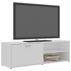 TV-benk hvit 120x34x37 cm konstruert tre