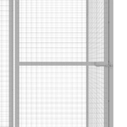 Kattegård 3×1,5×2,5 m galvanisert stål