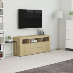 TV-benk sonoma eik 120x30x50 cm konstruert tre