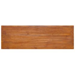 Veggmontert TV-benk 90x30x30 cm heltre teak