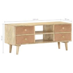 TV-benk 110x30x45 cm heltre mango