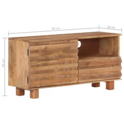 TV-benk 90x30x45 cm heltre mango