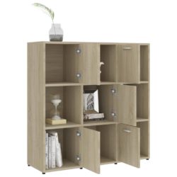 Bokhylle sonoma eik 90x30x90 cm konstruert tre