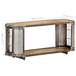 TV-benk 90x30x40 cm heltre mango