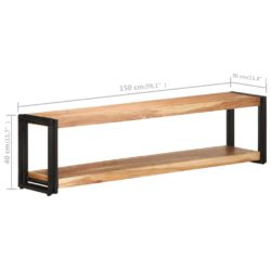 TV-benk 150x30x40 cm heltre akasie