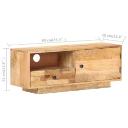 TV-benk 90x30x35 cm heltre mango