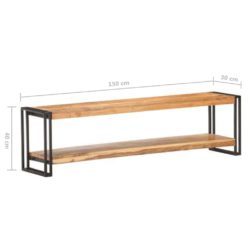 TV-benk 150x30x40 cm heltre akasie