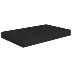 Flytende vegghylle svart 40x23x3,8 cm MDF