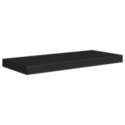 Flytende vegghyller 2 stk svart 60×23,5×3,8 cm MDF