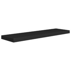 Flytende vegghyller 2 stk svart 90×23,5×3,8 cm MDF