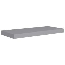 Flytende vegghyller 2 stk grå 60×23,5×3,8 cm MDF