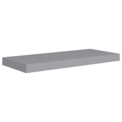 Flytende vegghyller 4 stk grå 60×23,5×3,8 cm MDF