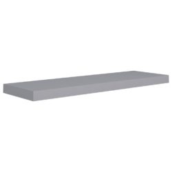 Flytende vegghyller 2 stk grå 80×23,5×3,8 cm MDF