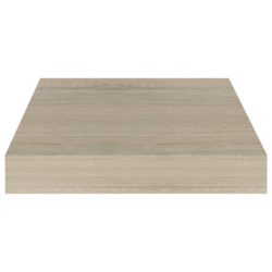 Flytende vegghyller 4 stk eik 23×23,5×3,8 cm MDF