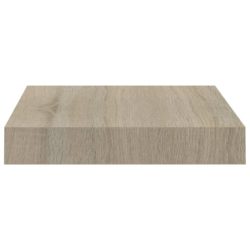 Flytende vegghyller 4 stk eik 23×23,5×3,8 cm MDF