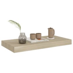 Flytende vegghyller 4 stk eik 50x23x3,8 cm MDF