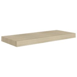 Flytende vegghyller 2 stk eik 60×23,5×3,8 cm MDF