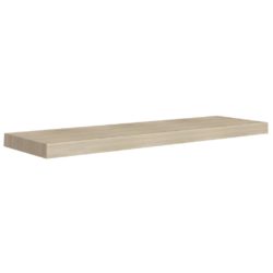 Flytende vegghyller 4 stk eik 90×23,5×3,8 cm MDF