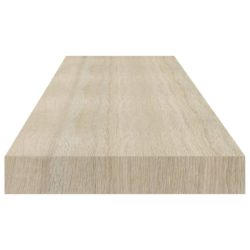 Flytende vegghyller 4 stk eik 90×23,5×3,8 cm MDF