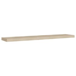 Flytende vegghyller 2 stk eik 120×23,5×3,8 cm MDF