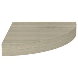 Flytende vegghyller 2 stk eik 25x25x3,8 cm MDF