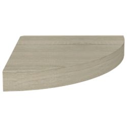 Flytende vegghyller 4 stk eik 25x25x3,8 cm MDF