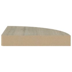 Flytende vegghyller 4 stk eik 25x25x3,8 cm MDF