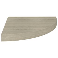 Flytende vegghyller 2 stk eik 35x35x3,8 cm MDF