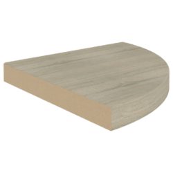 Flytende vegghyller 2 stk eik 35x35x3,8 cm MDF