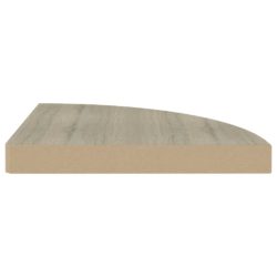 Flytende vegghyller 2 stk eik 35x35x3,8 cm MDF